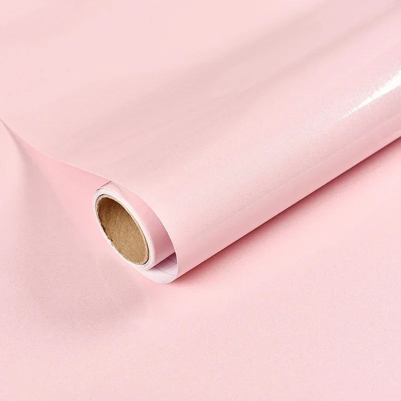 Solid Wallpaper Vinyl Marble Wall Stickers Waterproof Contact