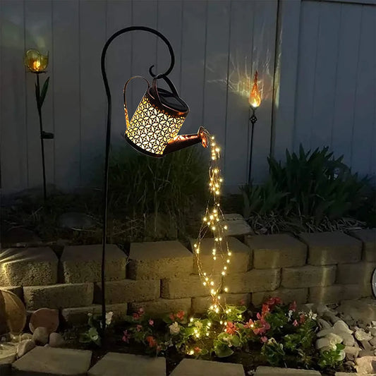 Light Waterproof Garden Decor Metal Retro Lamp for Outdoor Table Patio Lawn