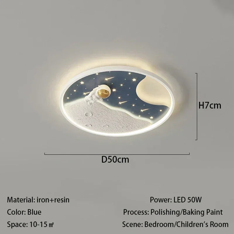 Nordic Space Star Led Lamp Ceiling Light Soft Lights Protects The Eyes Lamps