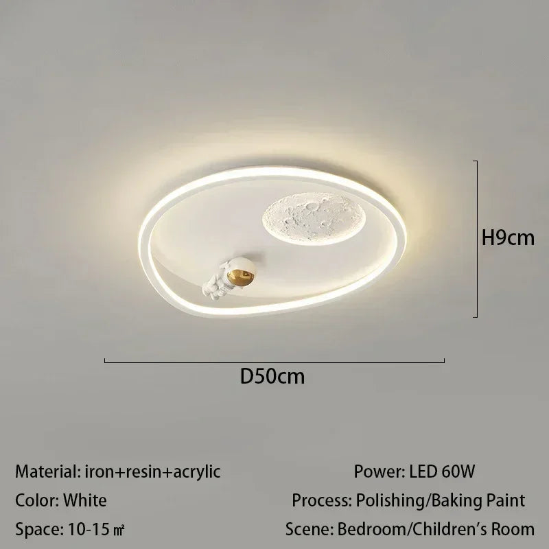 Nordic Space Star Led Lamp Ceiling Light Soft Lights Protects The Eyes Lamps