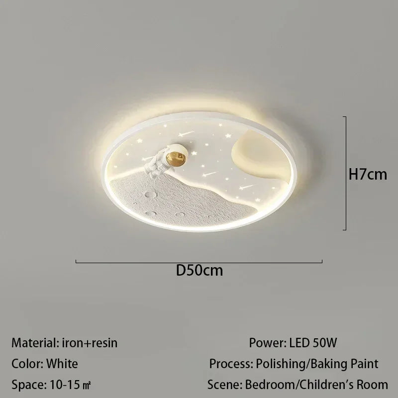 Nordic Space Star Led Lamp Ceiling Light Soft Lights Protects The Eyes Lamps