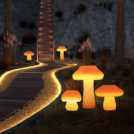Mushroom light LED solar outdoor garden decoration waterproof garden villa decoration